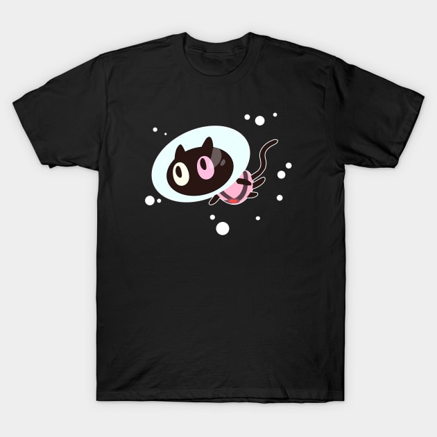 Cookie Cat in the Milky Way T-Shirt by themightylex